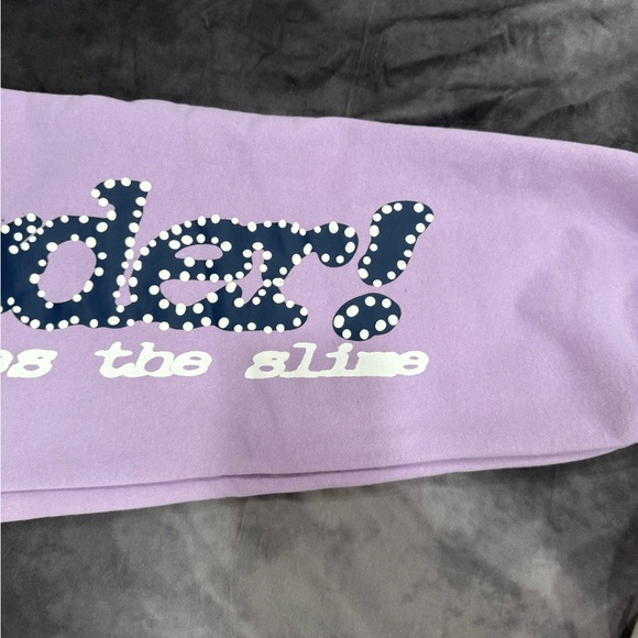 Sp5der Violet Purple Sweatpants authentic - Picture 3 of 14